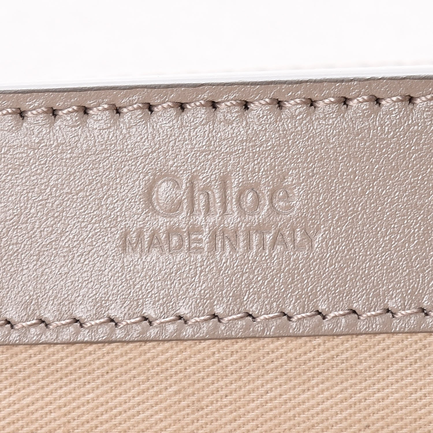 Chloe Calfskin Suede C Clutch With Chain Motty Grey 8 of 9
