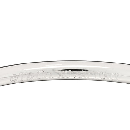 Tiffany 18K White Gold Diamond T Wire Ring 61 9.5 3 of 3
