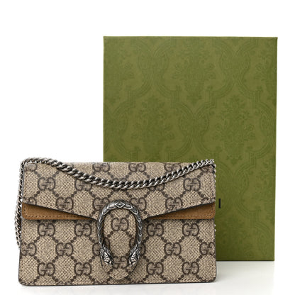 Gucci GG Supreme Monogram Super Mini Dionysus Shoulder Bag Taupe 12 of 12