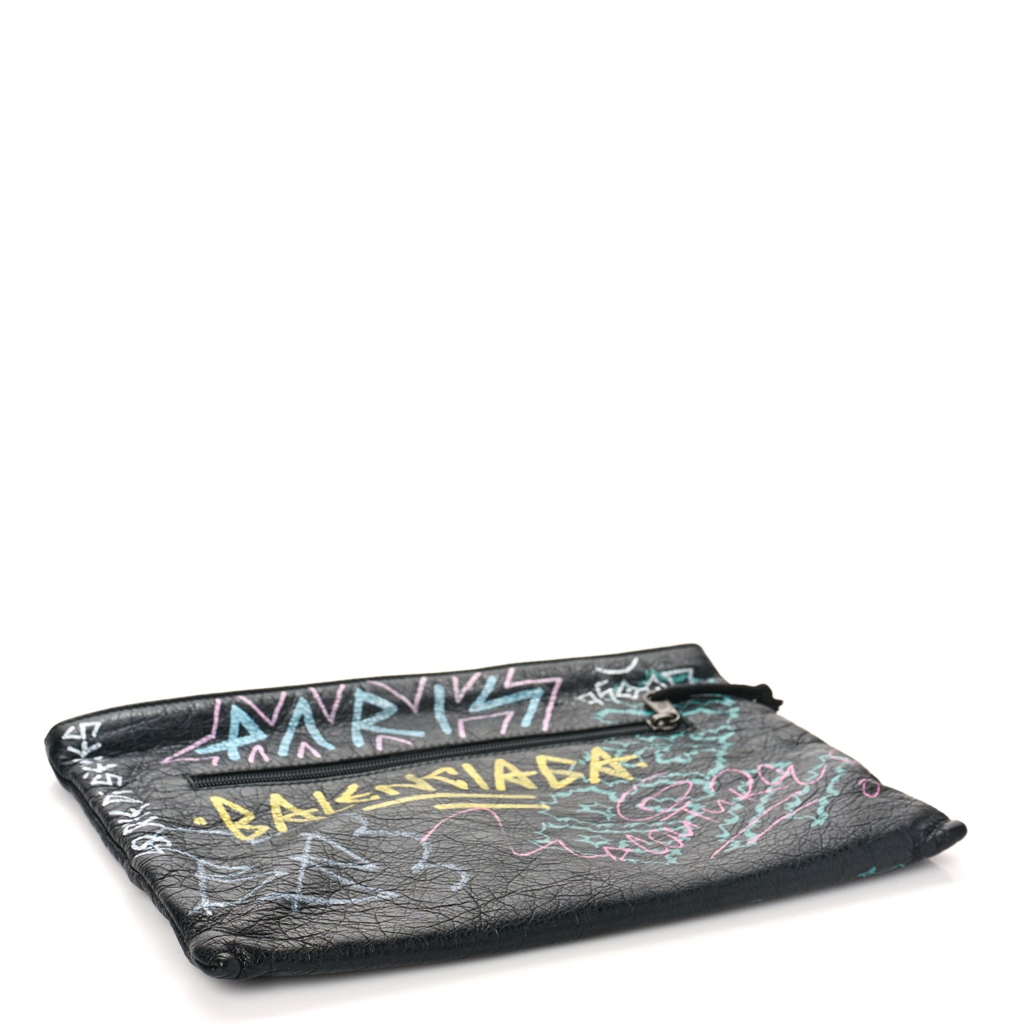 Agneau Arena Graffiti All Over Explorer Pouch Black Multicolor