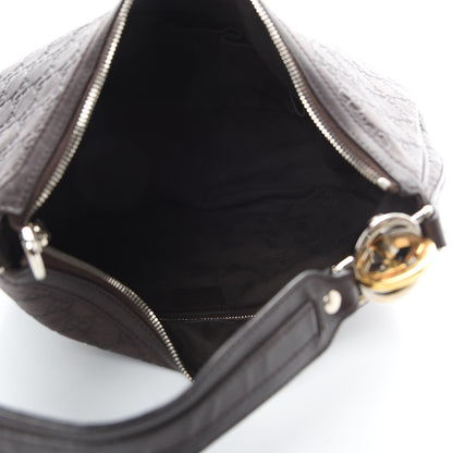 Gucci Guccissima Medium GG Twins Hobo Dark Brown 5 of 12