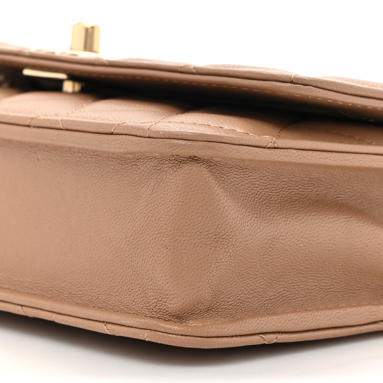 Chanel Lambskin Quilted Trendy CC Wallet On Chain WOC Beige 10 of 12