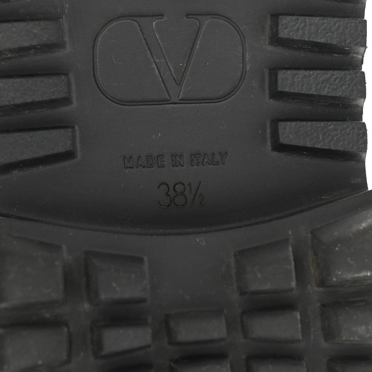 Valentino Garavani Calfskin Womens VLOGO 35mm Combat Boots 38.5 Black 7 of 11