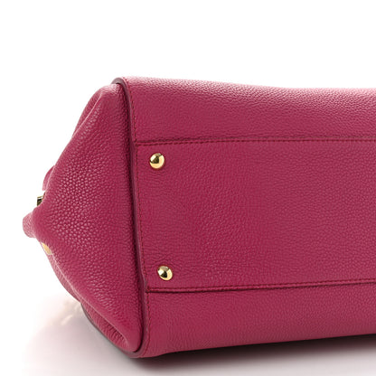 Salvatore Ferragamo Calfskin Sofia Shoulder Bag Pink 8 of 10