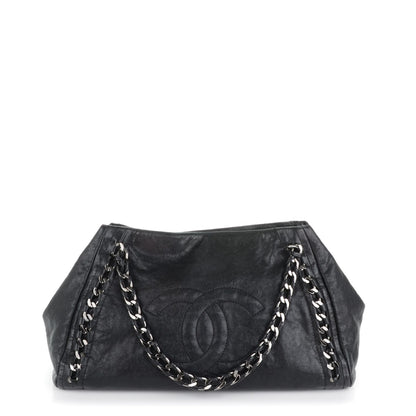 Chanel Glazed Caviar East West Modern Chain Tote Black 1 of 7