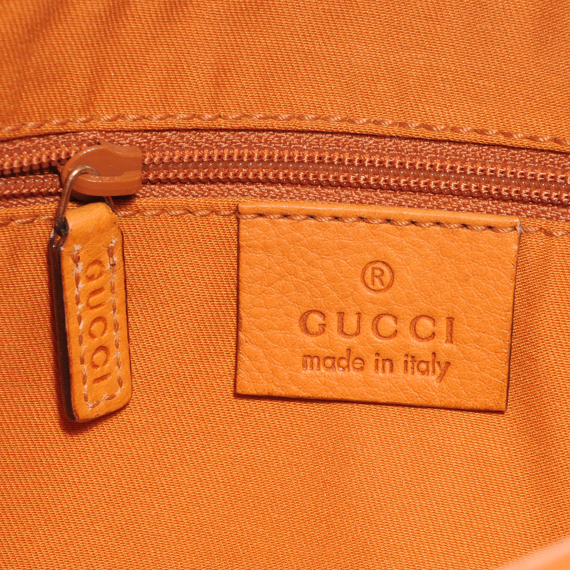 Gucci Leather Jackie O Hobo Orange 6 of 8