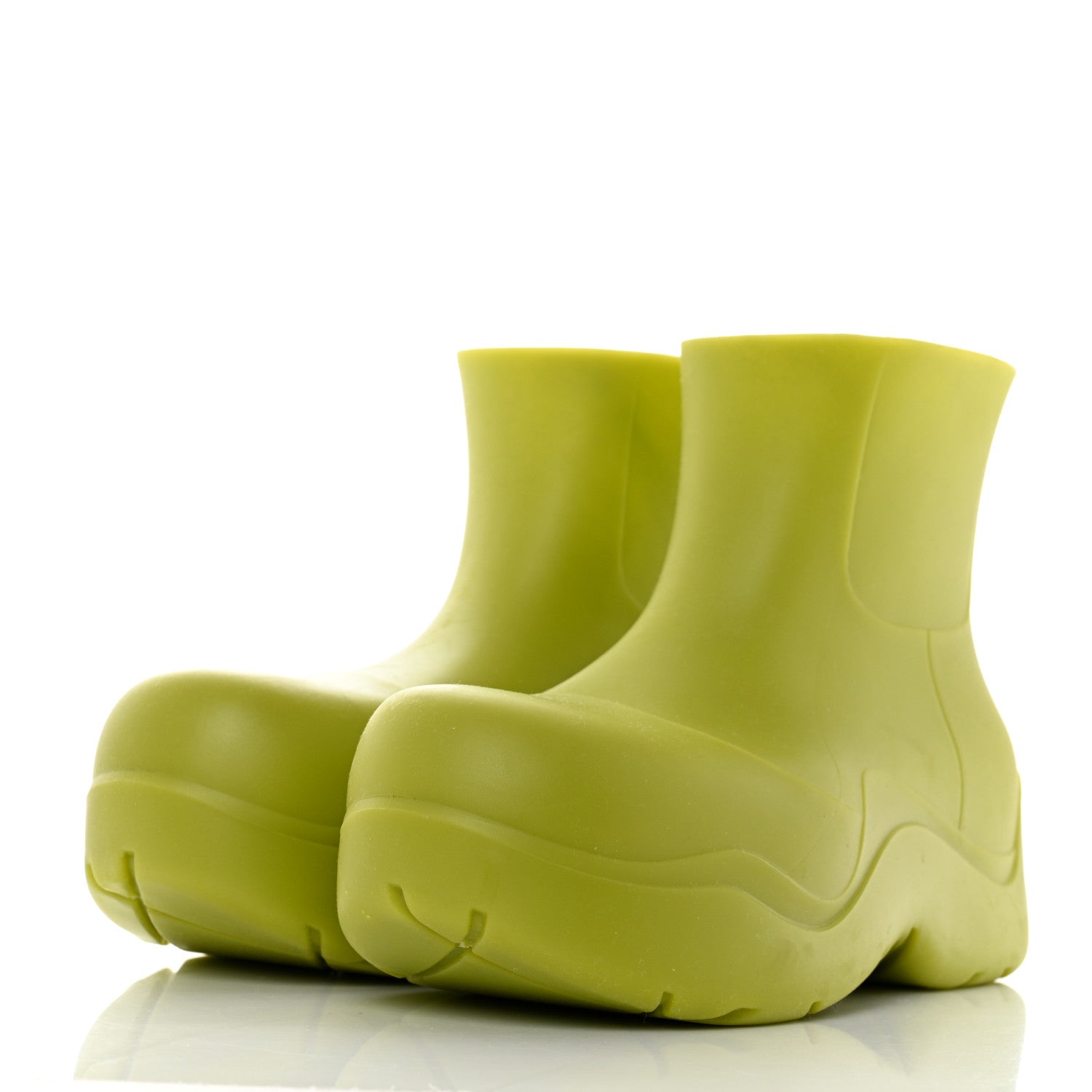 Bottega Veneta Rubber Puddle Ankle Boots 39 Kiwi 3 of 7