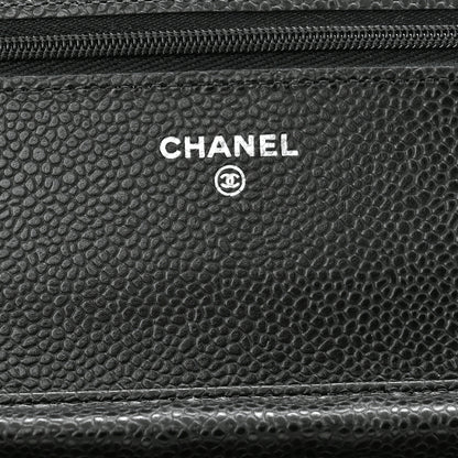 Chanel Caviar Quilted Wallet On Chain WOC Black 6 of 12