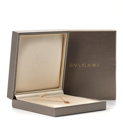Bulgari 18K Rose Gold Diamond Mother of Pearl Small Divas' Dream Pendant Necklace 7 of 7