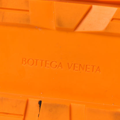 Bottega Veneta Calfskin The Tire Cropped Chelsea Boots 40.5 Black Tangerine 8 of 13