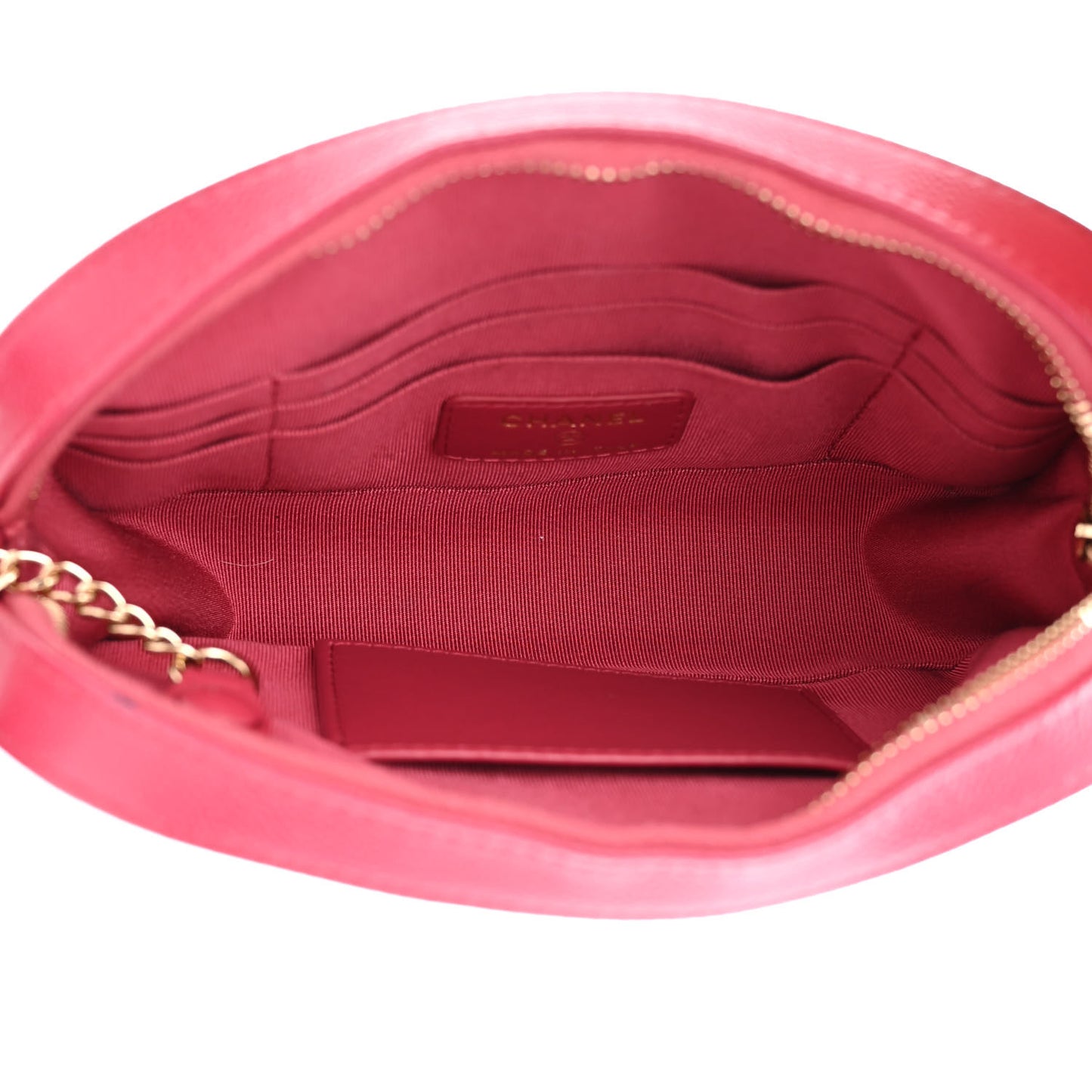 Caviar Quilted Camera Case Dark Pink