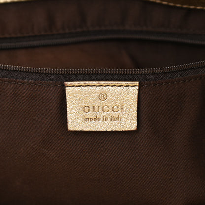 Gucci Metallic Monogram D Gold Tote Gold 6 of 15