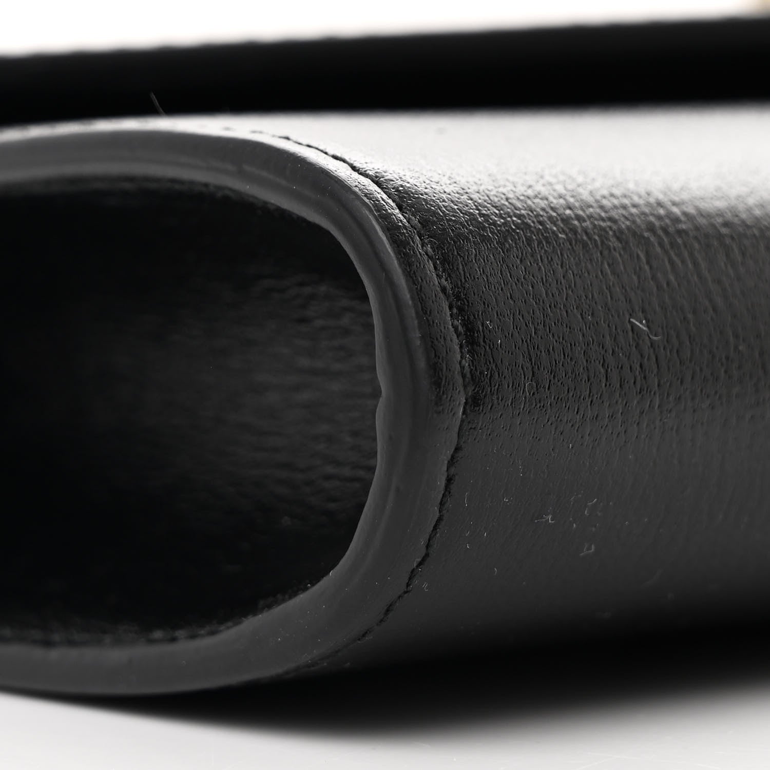 Gucci Textured Calfskin Torchon GG Broadway Envelope Clutch Black 9 of 11