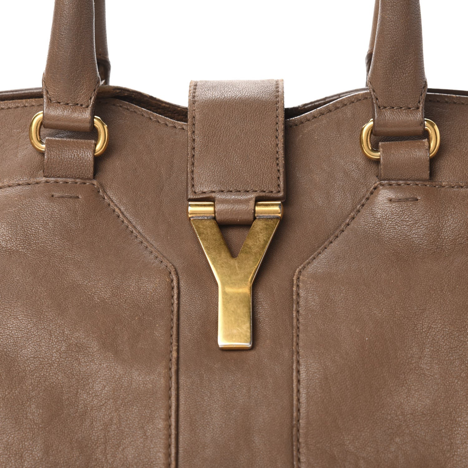 Saint Laurent Sheepskin Medium Cabas ChYc Taupe 16 of 16