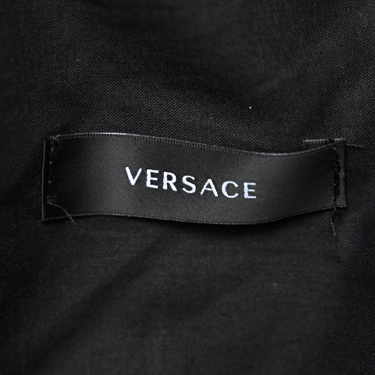 Versace Terry Cloth Allover Crystal Studded Medusa Tote Black 6 of 12