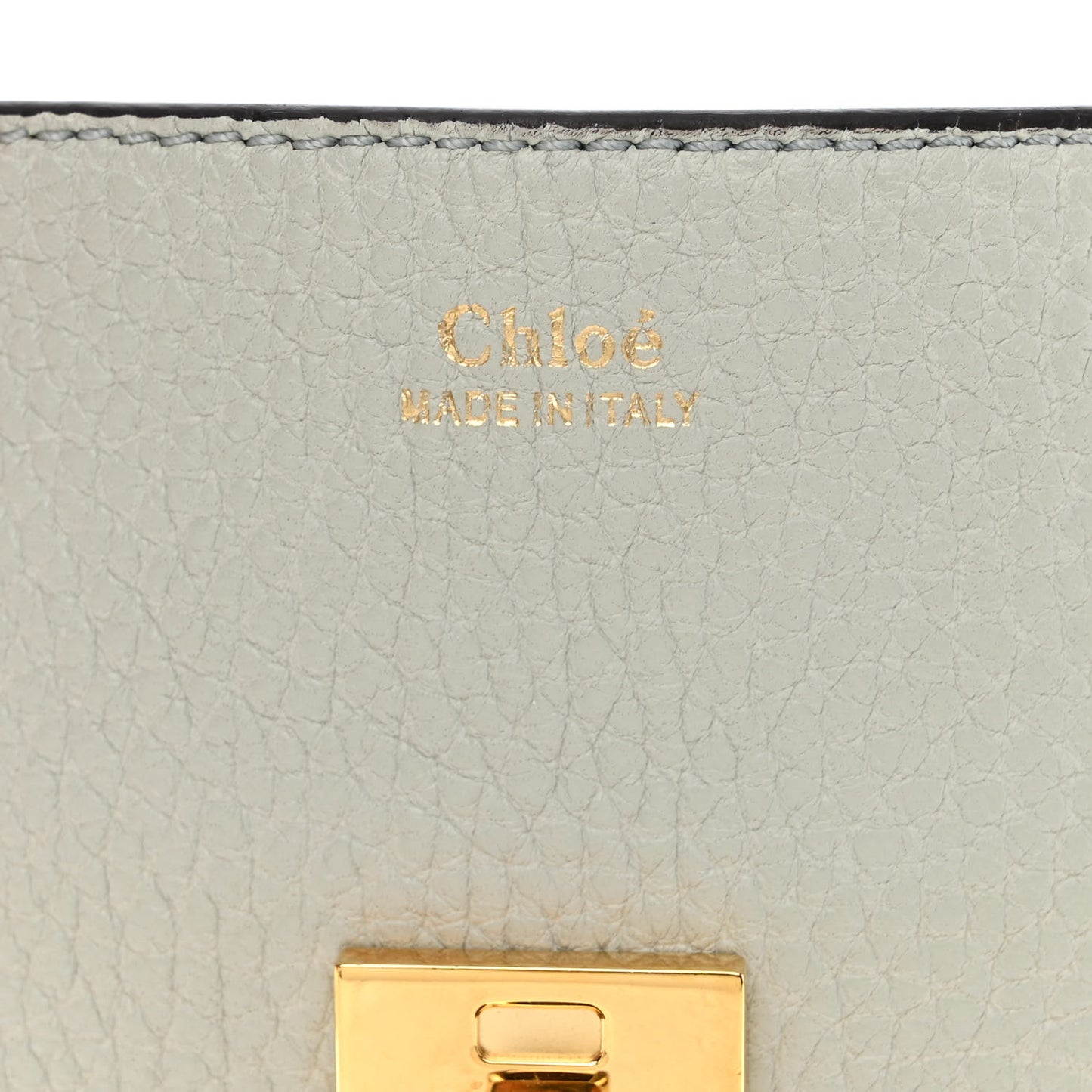 Grained Lambskin Drew Shoulder Bag Airy Grey