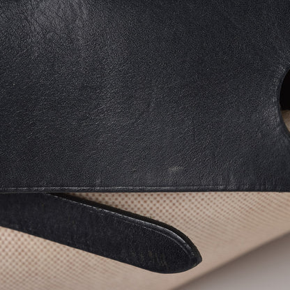 Hermes Toile Vache Calfskin Herbag 30 PM Natural Black 43 of 54