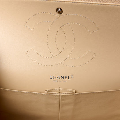 Chanel Caviar Quilted Jumbo Double Flap Beige Clair 6 of 12