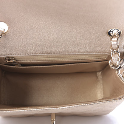 Chanel Metallic Lambskin Quilted Mini Square Flap Gold 5 of 9