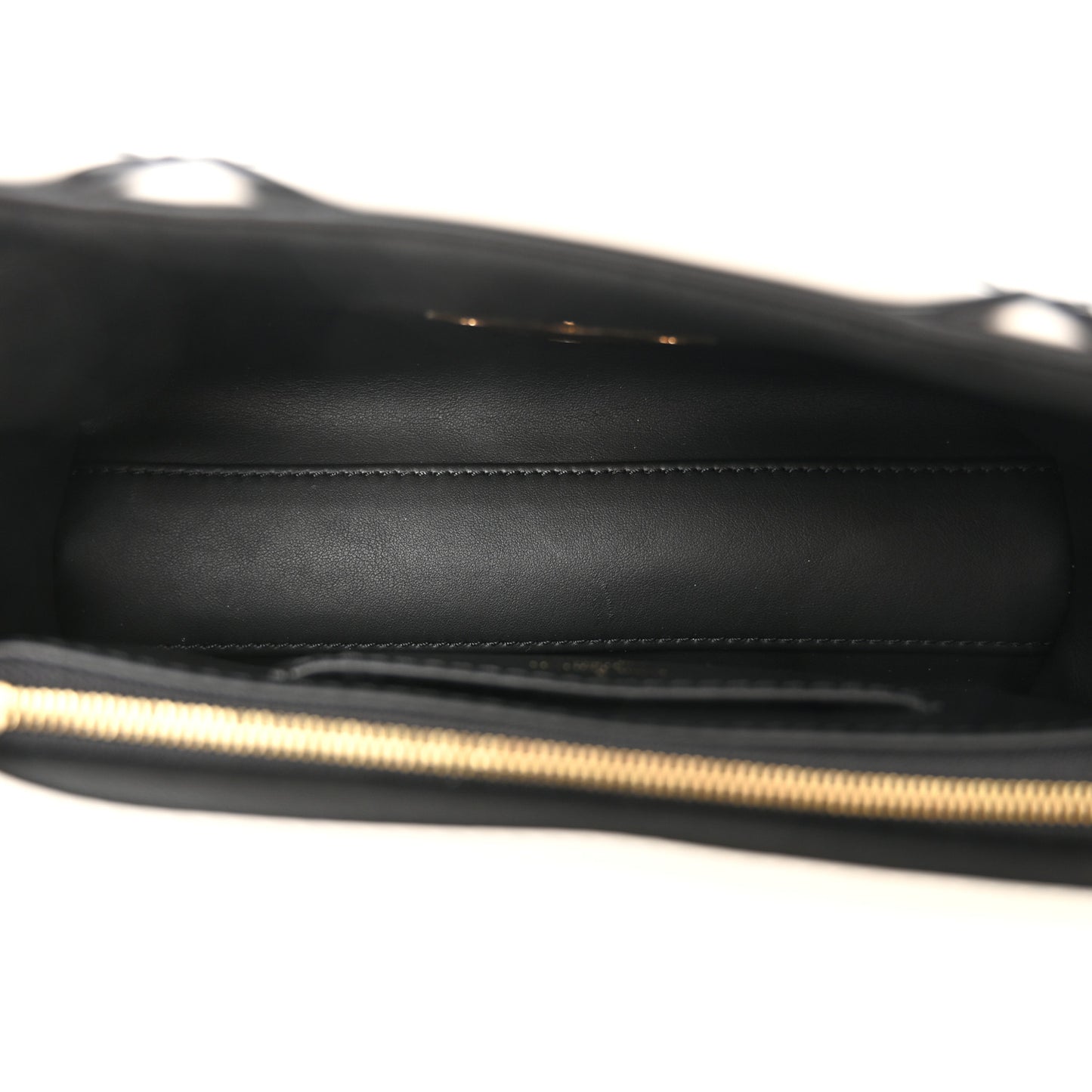 Lambskin Malletage Top Handle GO-14MM White Black
