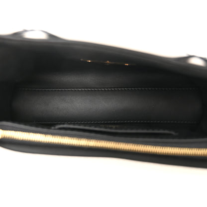 Louis Vuitton Lambskin Malletage Top Handle GO-14MM White Black 6 of 12