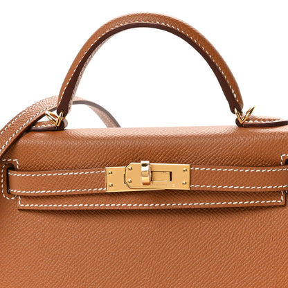 Hermes Epsom Mini Kelly Sellier 20 Gold 8 of 11