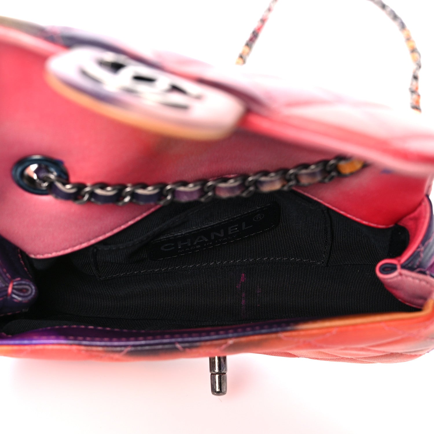 Chanel Lambskin Quilted Extra Mini Flower Power Flap Multicolor 5 of 12