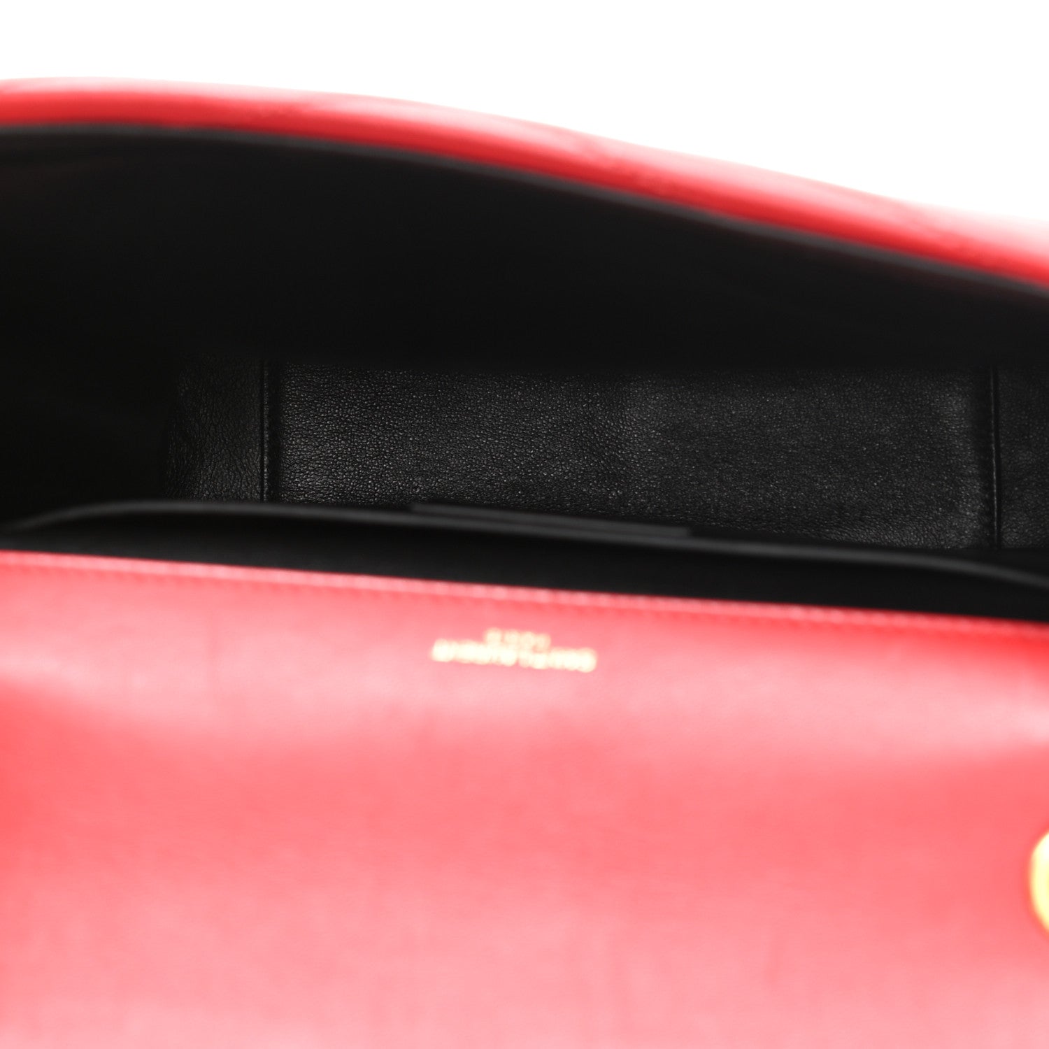 Saint Laurent Lambskin Matelasse Chevron Monogram Medium Sulpice Bag Red 5 of 12