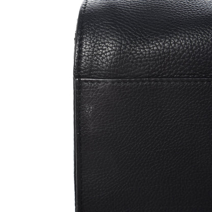 Balenciaga Grained Calfskin M Tube Round Tote Black 9 of 10