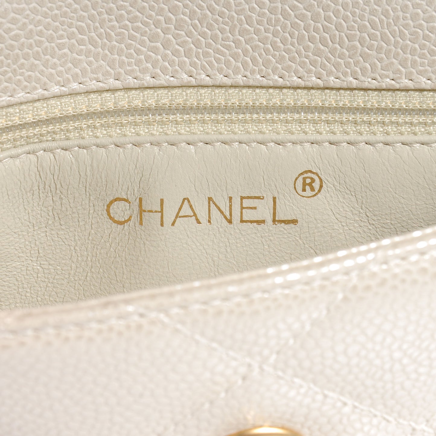Caviar Evening Bag Pearl