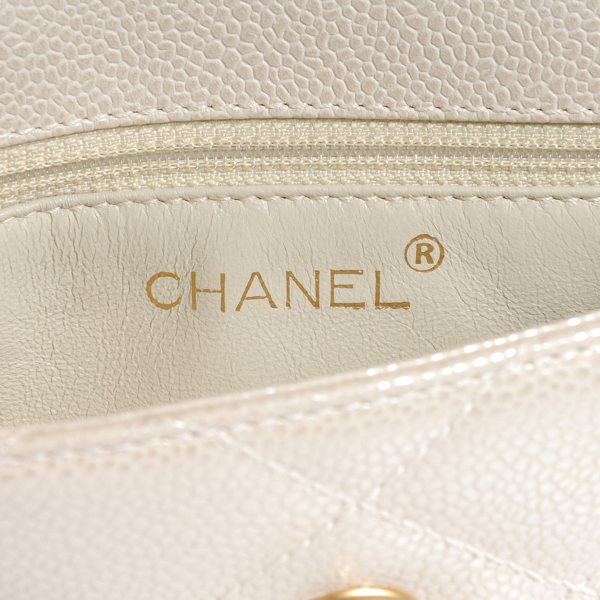 Chanel Caviar Evening Bag Pearl 6 of 8