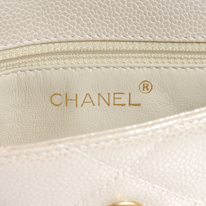 Chanel Caviar Evening Bag Pearl 6 of 8