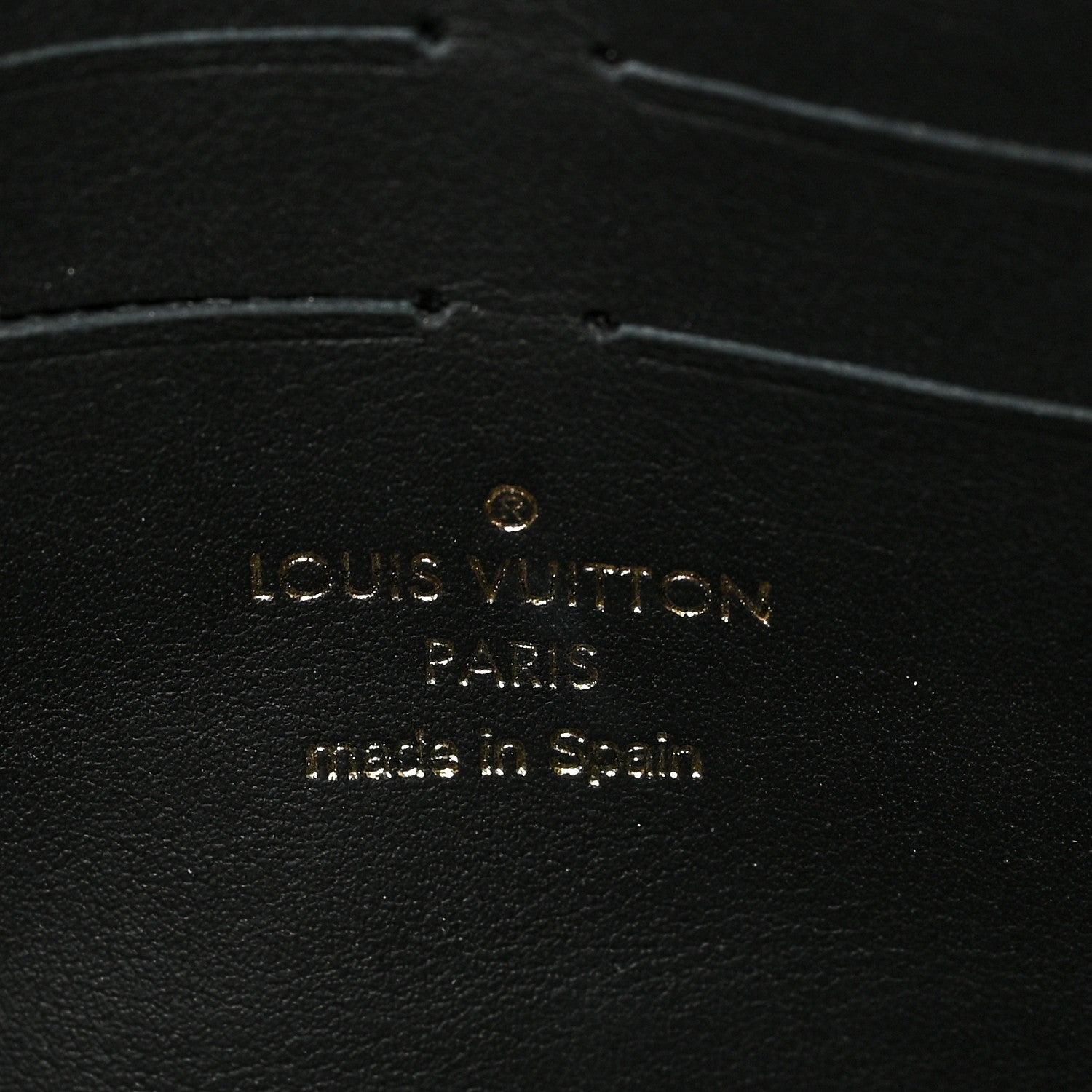 Louis Vuitton Damier Ebene Vavin Chain Wallet Black 6 of 9
