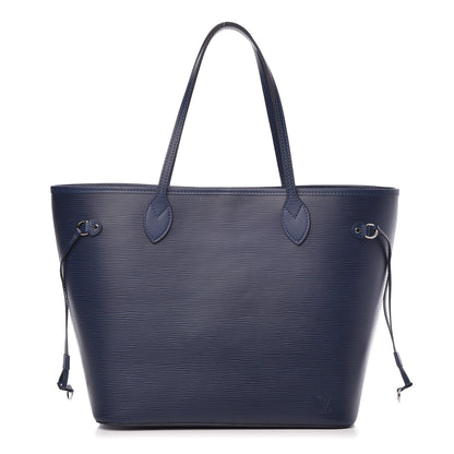 Louis Vuitton Epi Neverfull MM Indigo 3 of 10