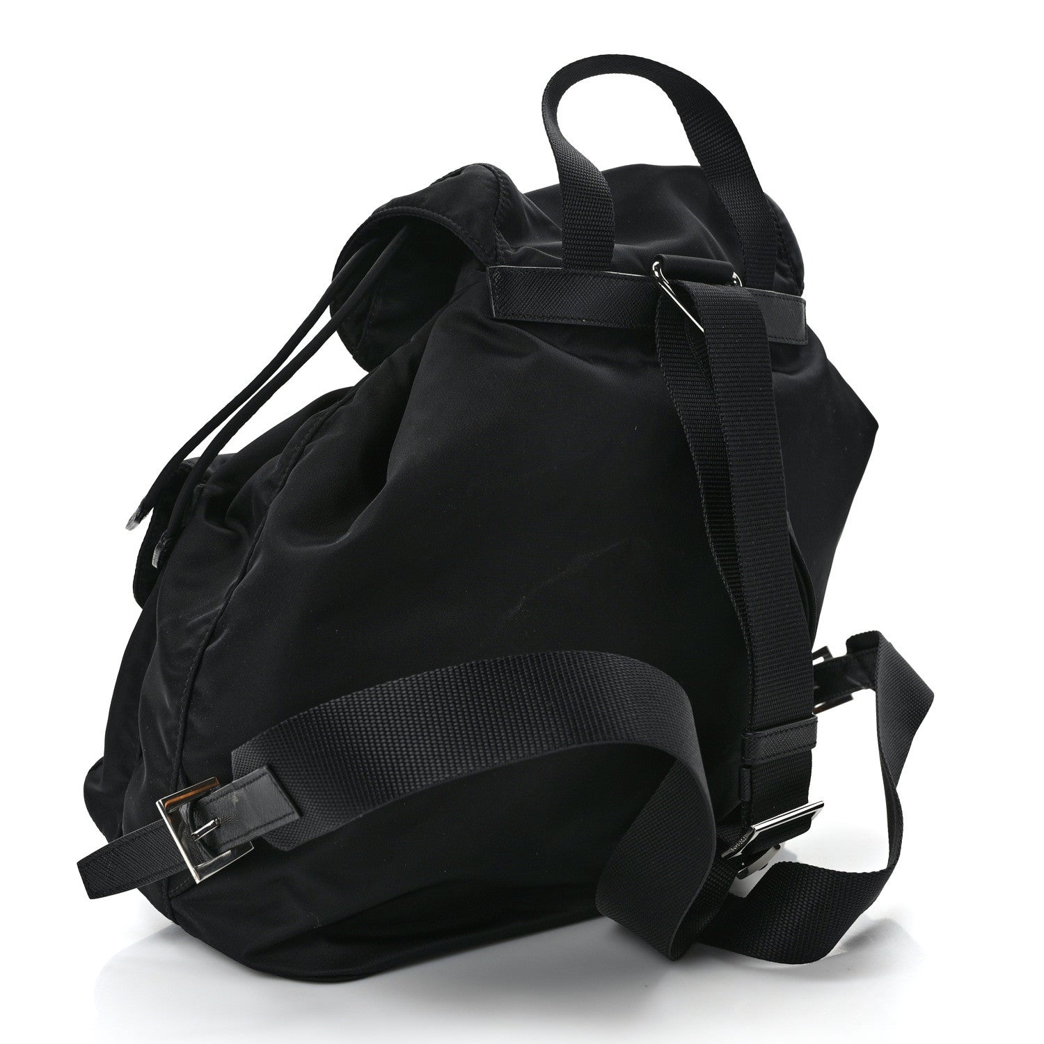 Prada Re-Nylon Saffiano Medium Backpack Black 3 of 12