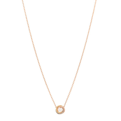 Cartier 18K Pink White Yellow Gold Diamond Trinity De Cartier Pendant Necklace 1 of 5