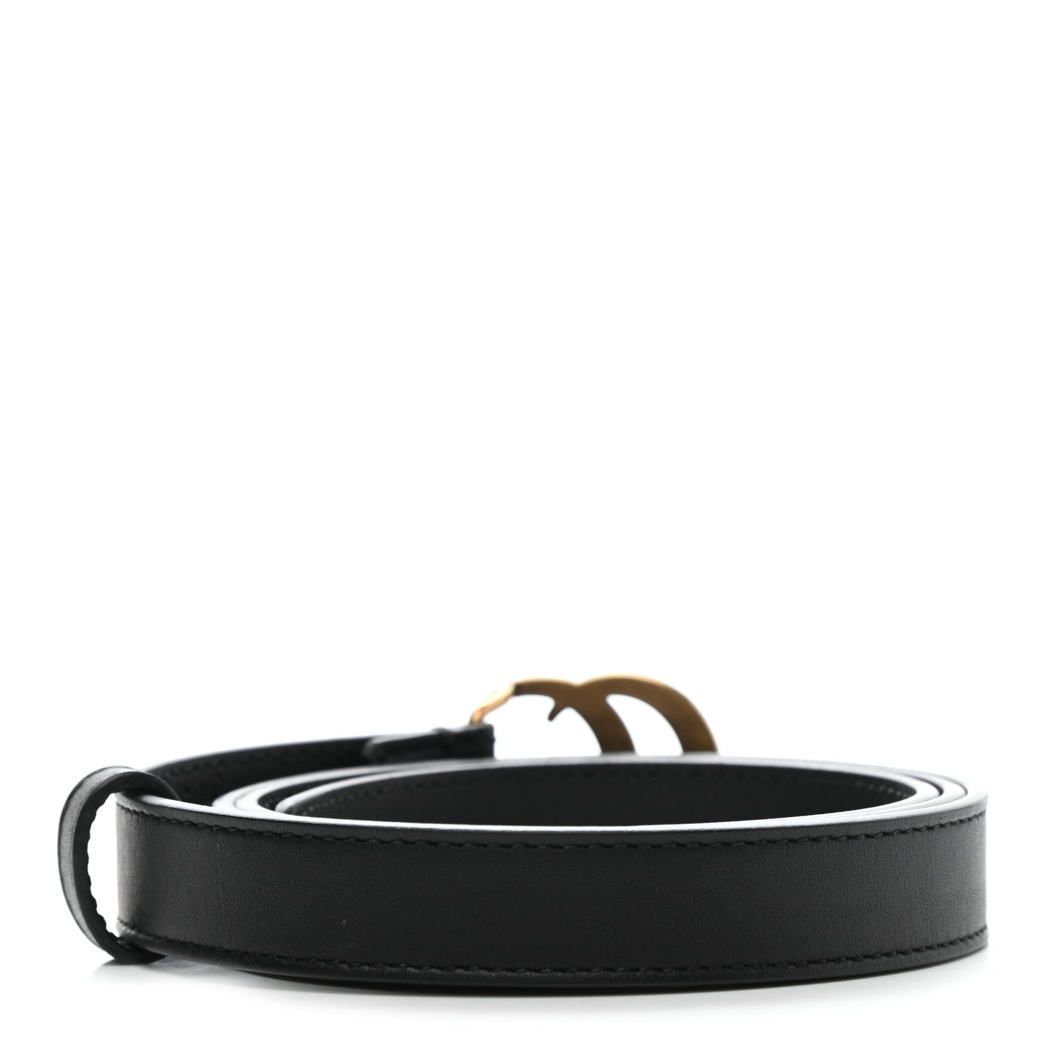 Gucci Calfskin Double G 20mm Belt 85 34 Black 2 of 6