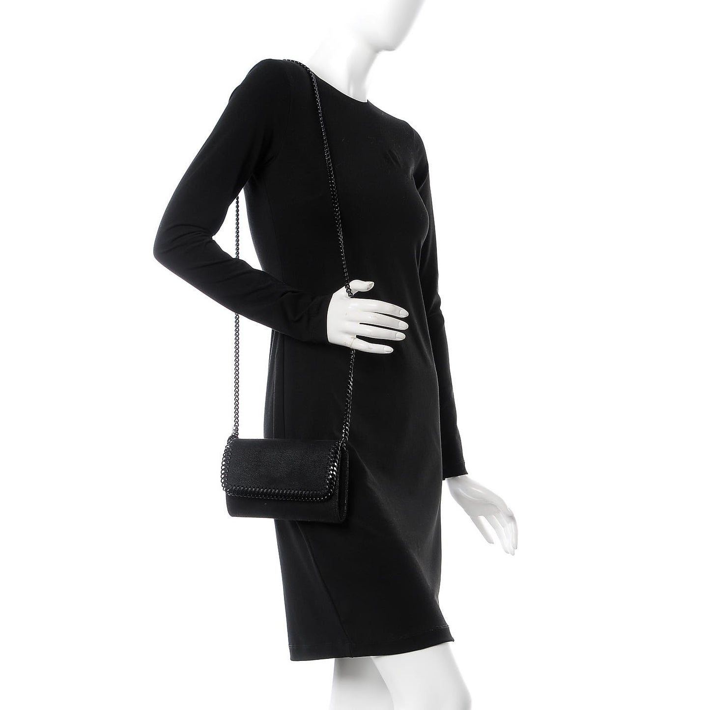 Shaggy Deer Falabella Crossbody Clutch Black