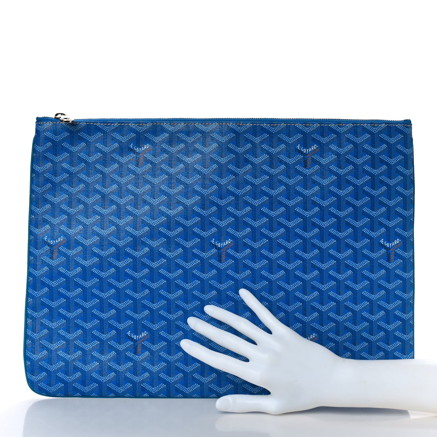 Goyard Goyardine Senat Pochette GM Sky Blue 2 of 8