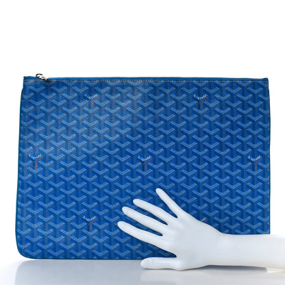 Goyard Goyardine Senat Pochette GM Sky Blue 2 of 8
