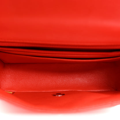 Chanel Lambskin Quilted Mini Rectangular Flap Red 5 of 10