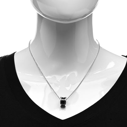 Bulgari Sterling Silver Ceramic Save The Children Pendant Necklace 2 of 5