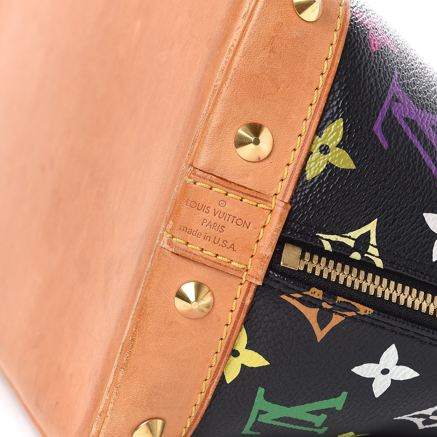 Louis Vuitton Monogram Multicolor Alma Black 7 of 10