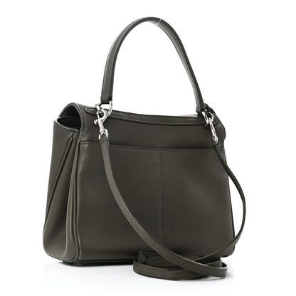 Balenciaga Natural Smooth Calfskin Mini Rodeo Top Handle Handbag Grey 3 of 10