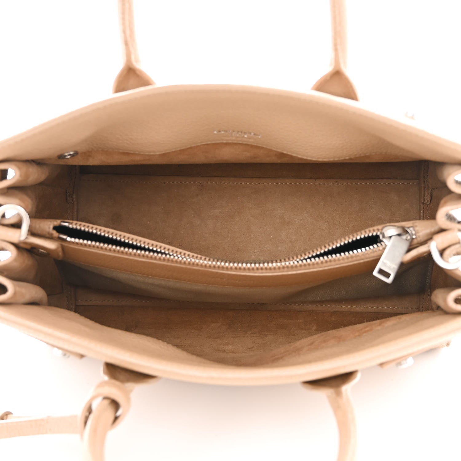 Saint Laurent Grained Calfskin Baby Sac De Jour Souple Dark Beige 5 of 15