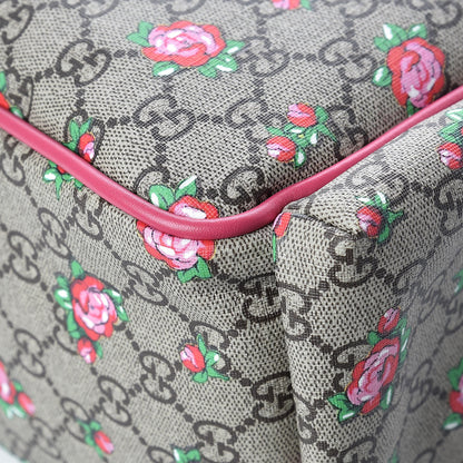 Gucci GG Supreme Monogram Rose Bud Diaper Bag Pink 14 of 15