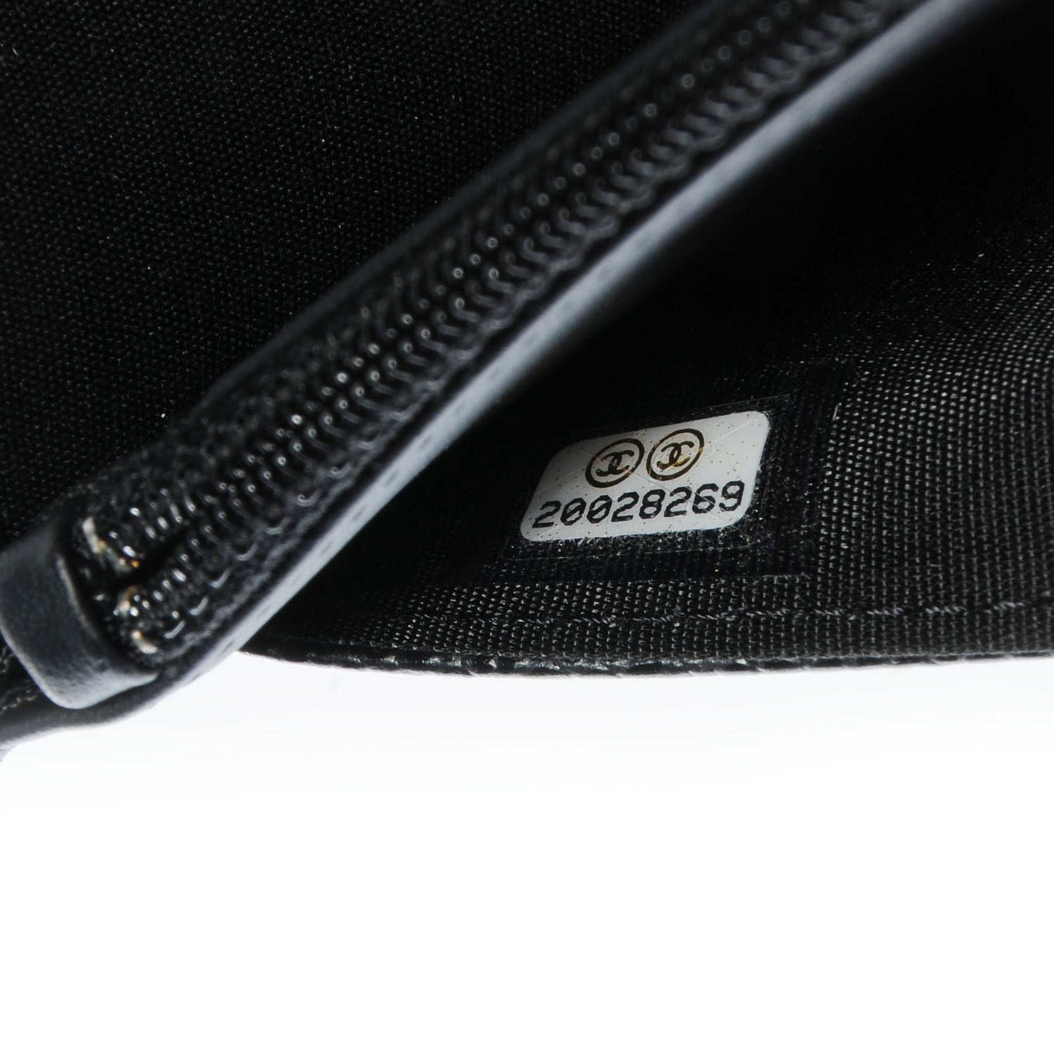 Chanel Caviar Timeless CC Wallet on Chain WOC Black 8 of 9