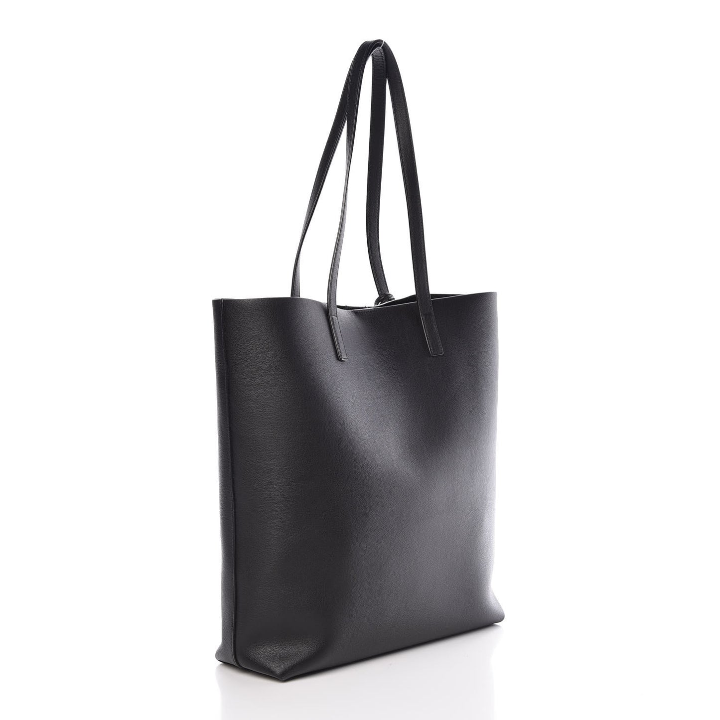 Calfskin Medium Shopping Tote Black