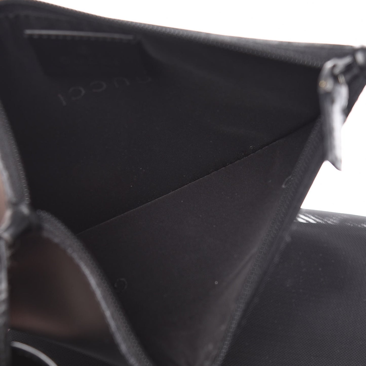 Mesh Bamboo Shoulder Bag Black