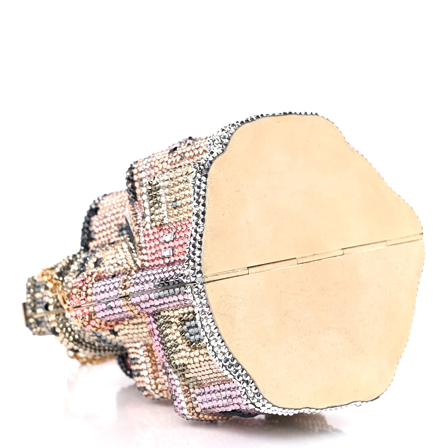 Judith Leiber Swarovski Crystal Castle Minaudiere Clutch Multicolor 4 of 9
